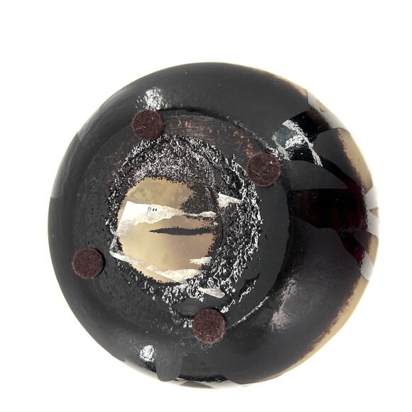 Acid Etched Purple Cameo Glass Baluster Vase - Picture 6 of 7